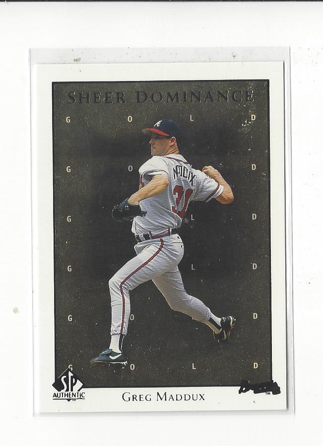 1998 SP Authentic Sheer Dominance Gold #SD31 Greg Maddux