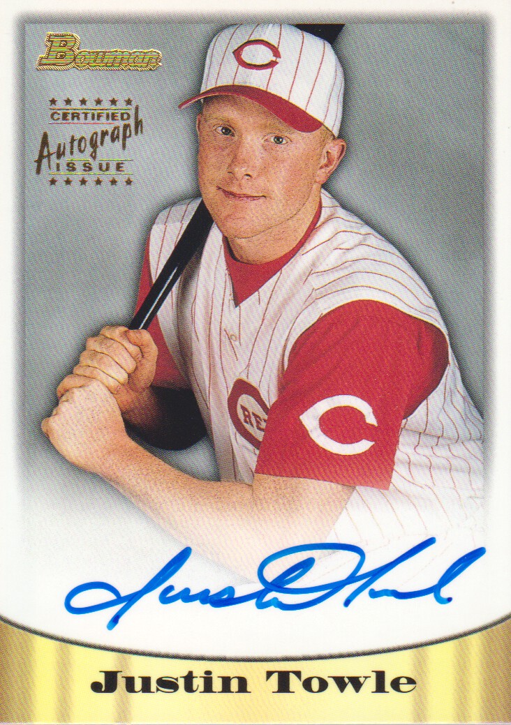 1998 Bowman Certified Gold Autographs #34 Justin Towle
