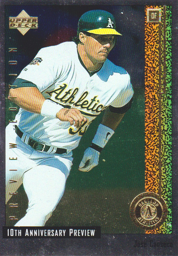 1998 Upper Deck 10th Anniversary Preview Retail #47 Jose Canseco