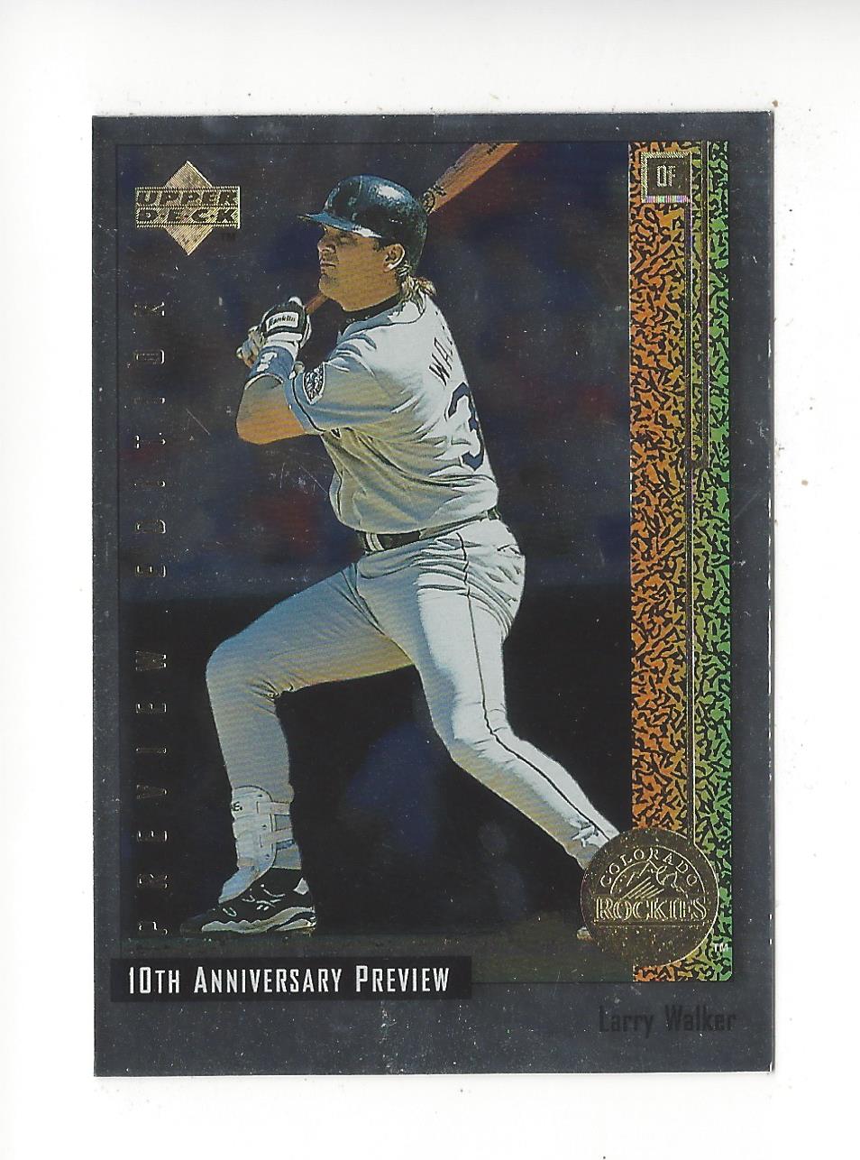 1998 Upper Deck 10th Anniversary Preview Retail #52 Larry Walker
