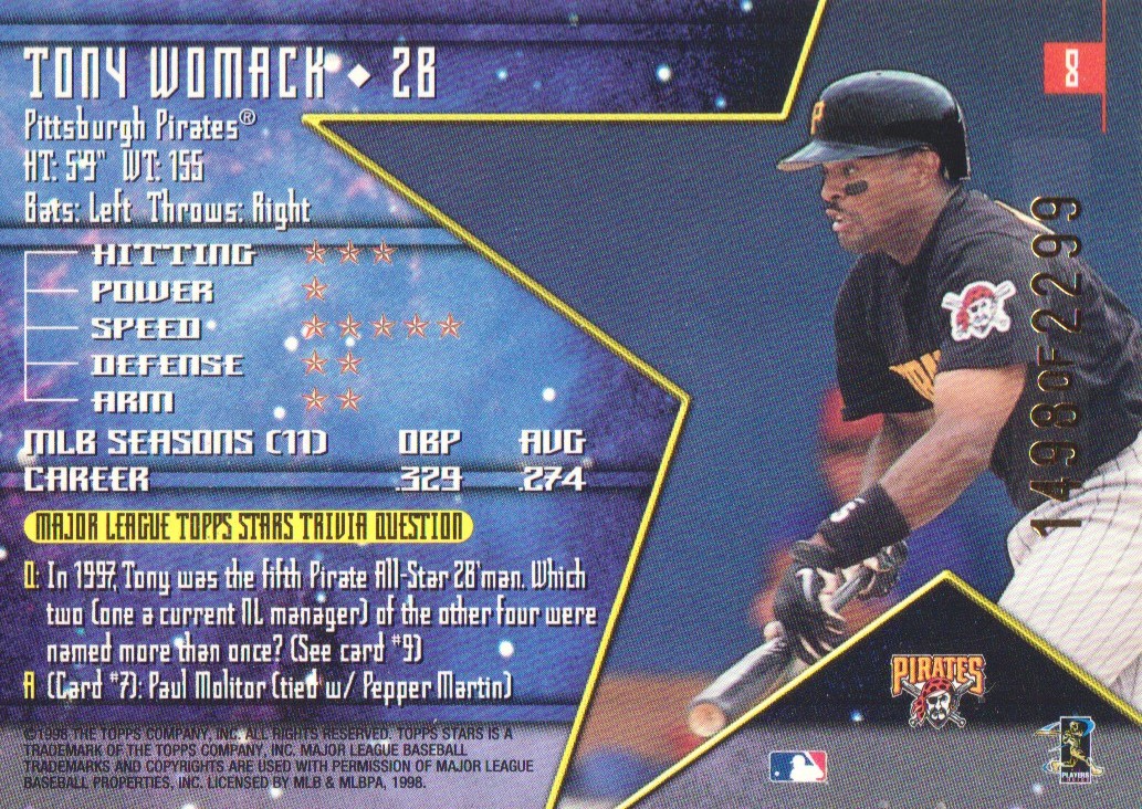 1998 Topps Stars Gold Parallel Baseball Cards Pick From List eBay