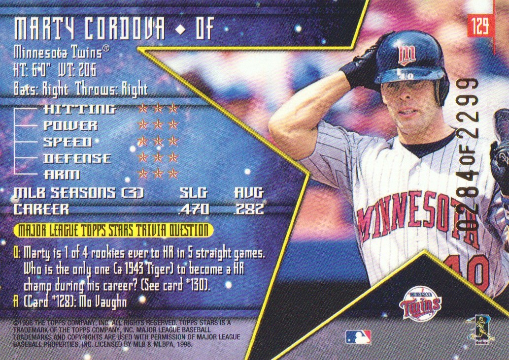 1998 Topps Stars Gold Parallel Baseball Cards Pick From List eBay