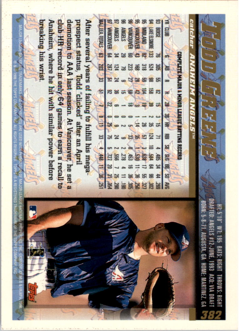  Baseball MLB 1998 Topps Inaugural Diamondbacks and