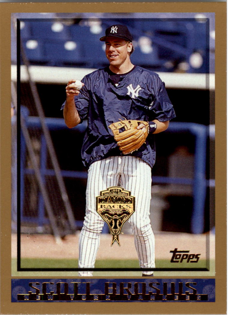  Baseball MLB 1998 Topps Inaugural Diamondbacks and Devil Rays  #405 Scott Brosius Yankees : Collectibles & Fine Art