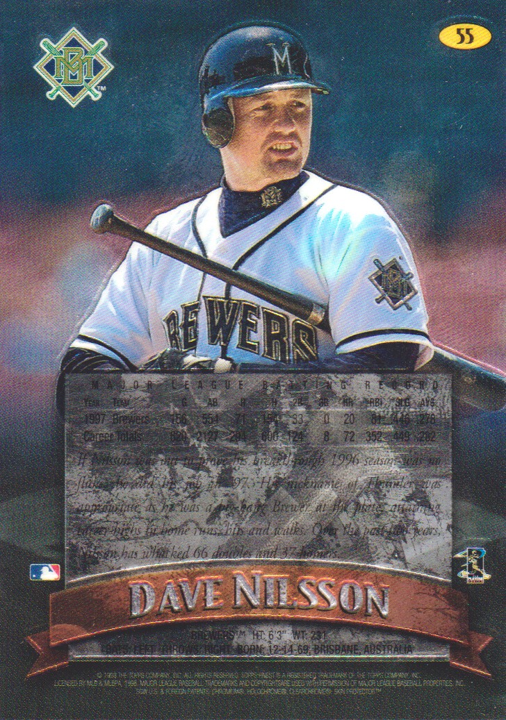 1998 Finest No-Protectors #55 Dave Nilsson back image
