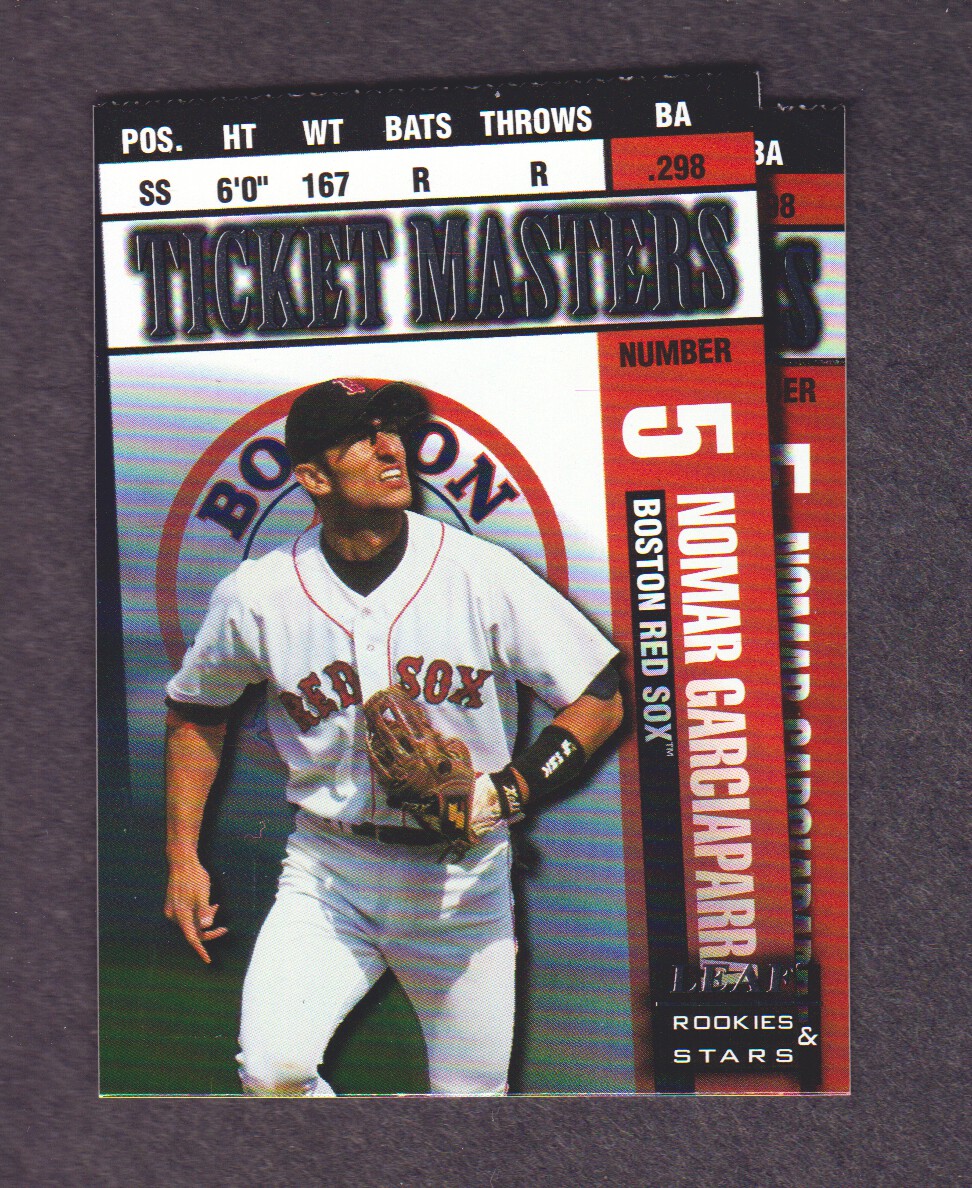 1998 Leaf Rookies and Stars Ticket Masters Die Cuts #9 N.Garciaparra/M.Vaughn