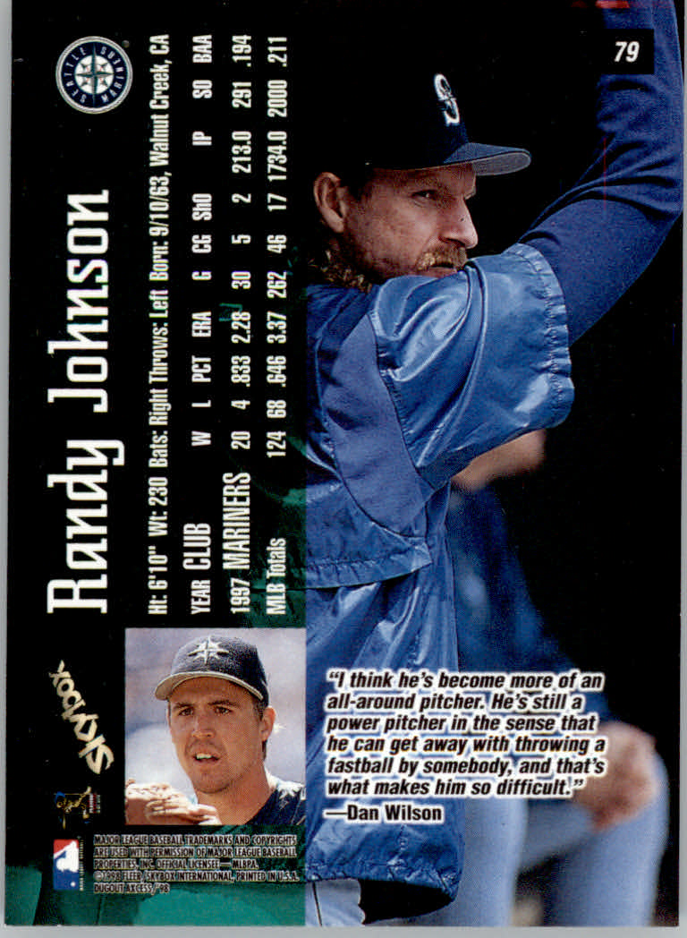 1998 Skybox Dugout Axcess Baseball "Main Set" Cards - Picture 97 of 195