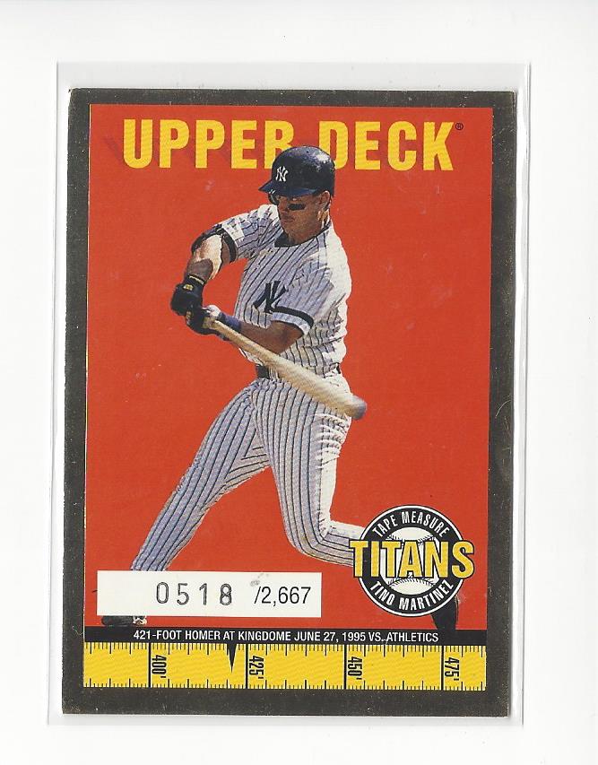 1998 Upper Deck Tape Measure Titans #20 Tino Martinez