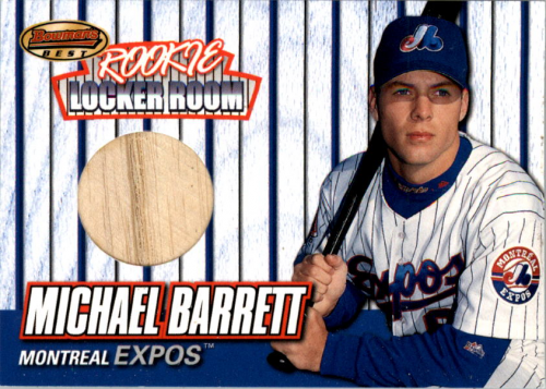 1999 Bowman's Best Rookie Locker Room Game Used Bats #RB2 Michael Barrett