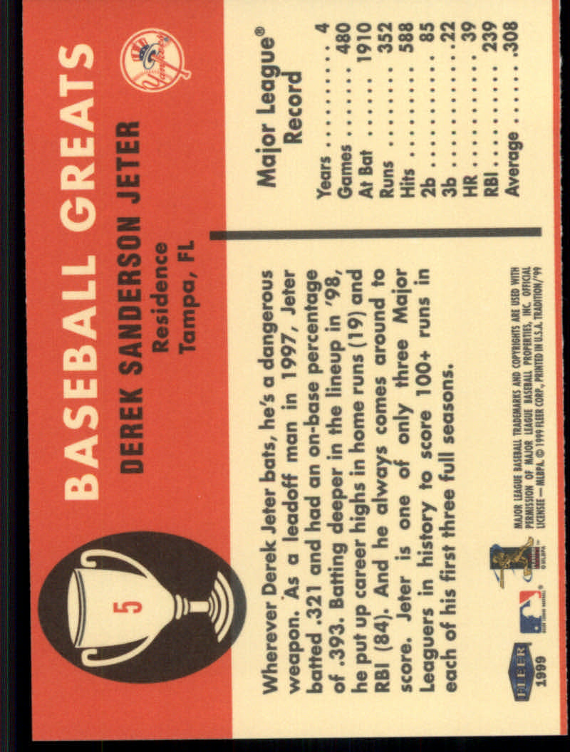 1999 Fleer Tradition Baseball "Vintage '61" Insert Cards - Picture 11 of 101