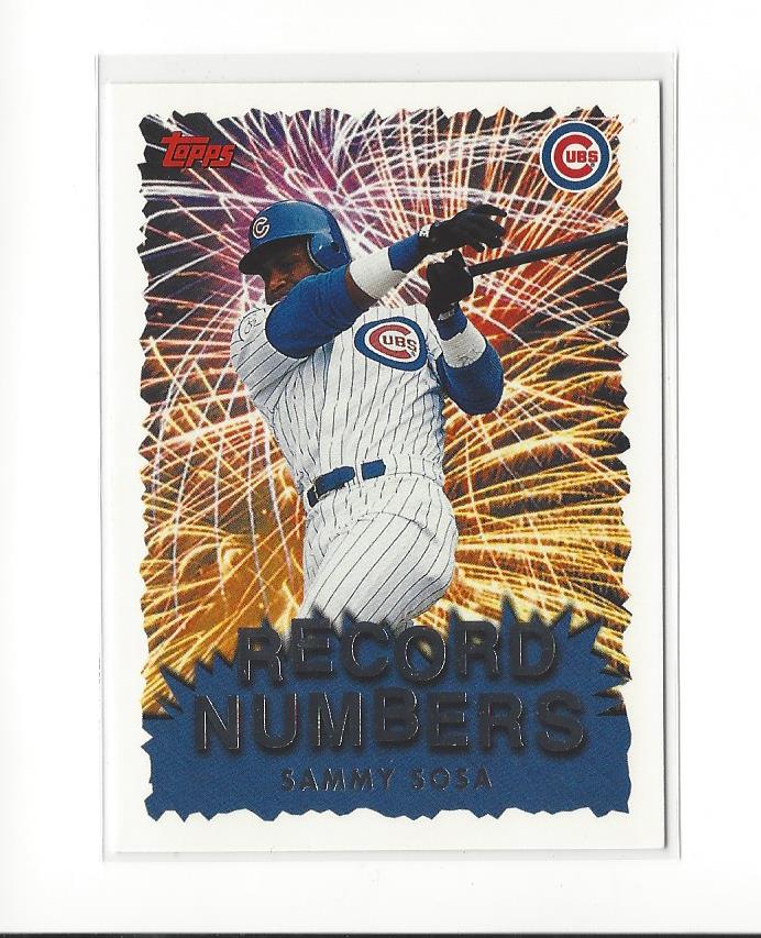 1999 Topps Record Numbers #RN5 Sammy Sosa