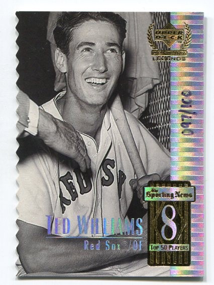 1999 Upper Deck Century Legends Century Collection #8 Ted Williams