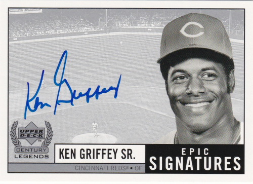 1999 Upper Deck Century Legends Epic Signatures #SR Ken Griffey Sr.