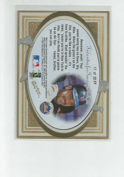 1999 E-X Century Favorites for Fenway '99 #17 Mike Piazza back image