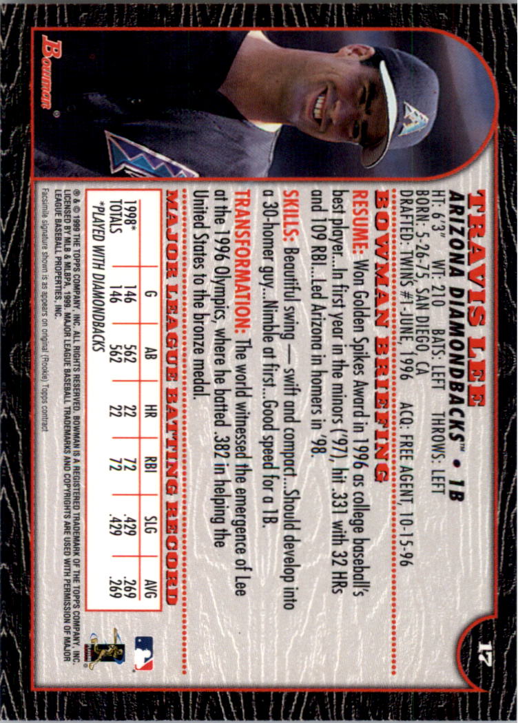 1999 Bowman Baseball Card Pick (Base) 1-253 - Bild 35 von 499