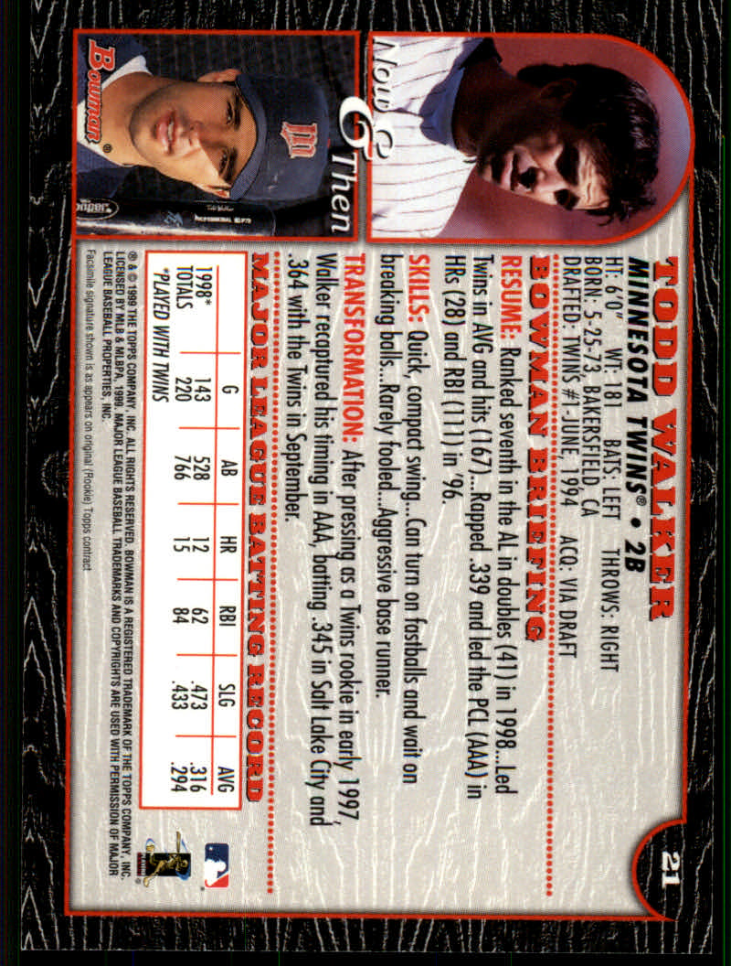 1999 Bowman Baseball "Main Set" Base Cards #1 to #220 - Picture 39 of 425