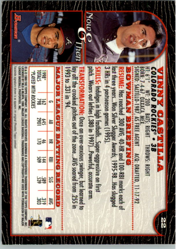 1999 Bowman Baseball Card Pick (Base) 1-253 - Bild 45 von 499