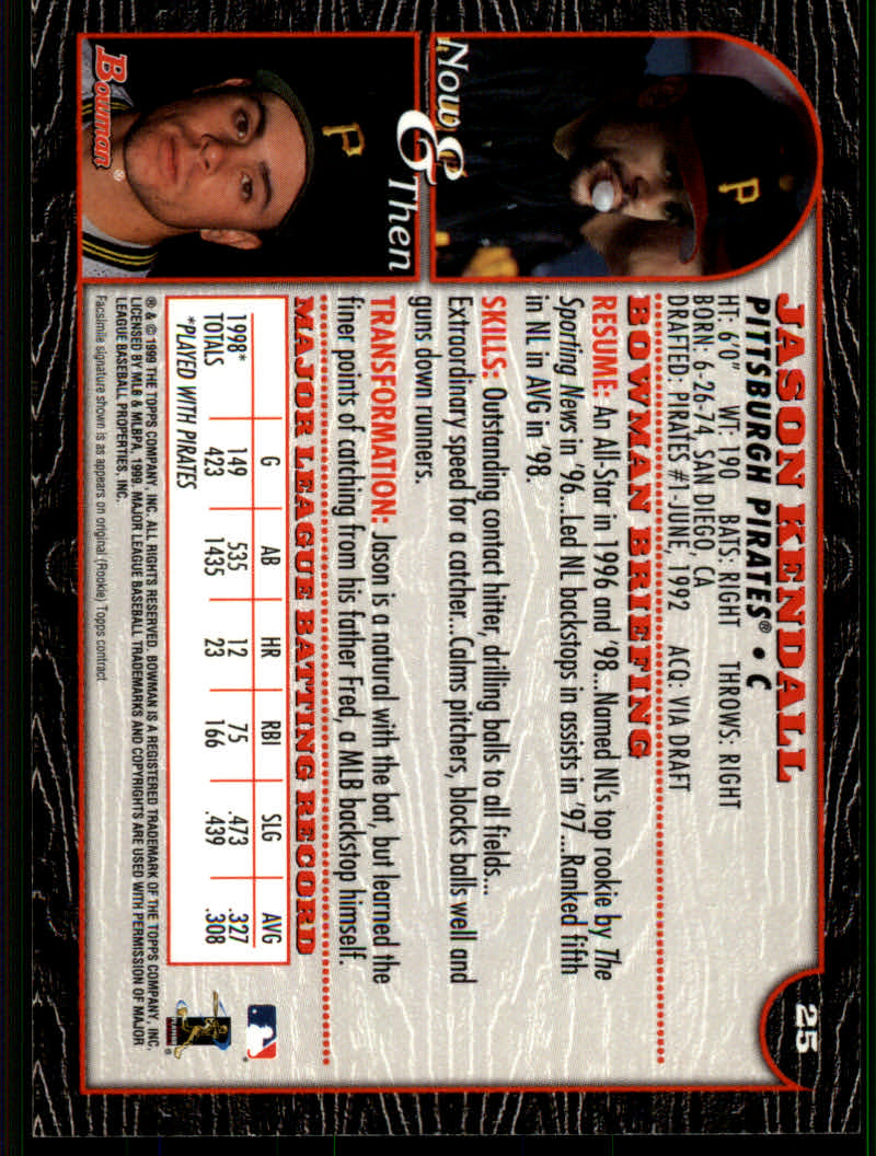 1999 Bowman Baseball "Main Set" Base Cards #1 to #220 - Picture 47 of 425