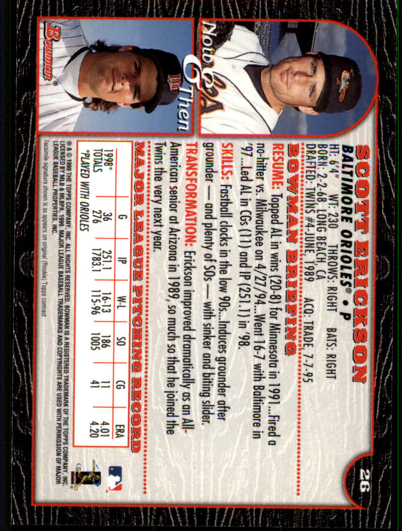1999 Bowman Baseball "Main Set" Base Cards #1 to #220 - Picture 49 of 425