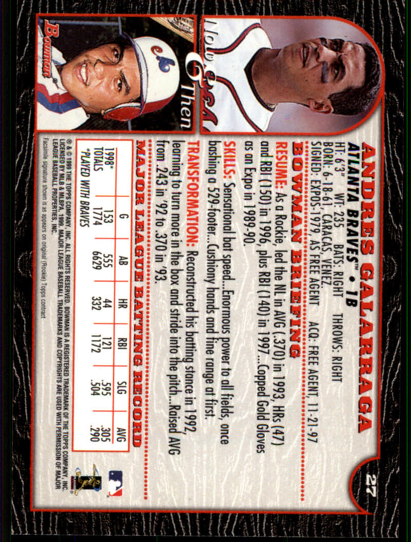 1999 Bowman Baseball "Main Set" Base Cards #1 to #220 - Picture 51 of 425