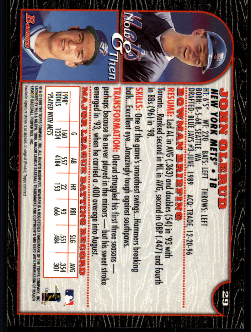 1999 Bowman Baseball "Main Set" Base Cards #1 to #220 - Picture 55 of 425