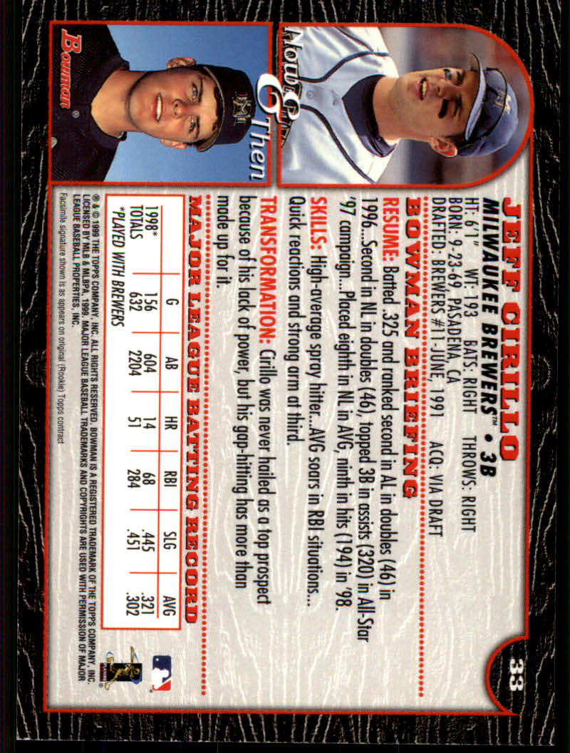 1999 Bowman Baseball "Main Set" Base Cards #1 to #220 - Picture 63 of 425