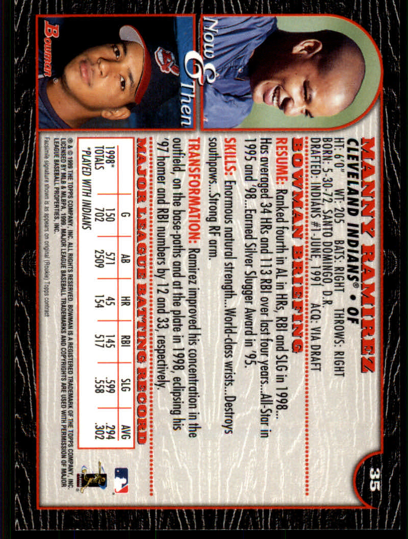 1999 Bowman Baseball "Main Set" Base Cards #1 to #220 - Picture 67 of 425