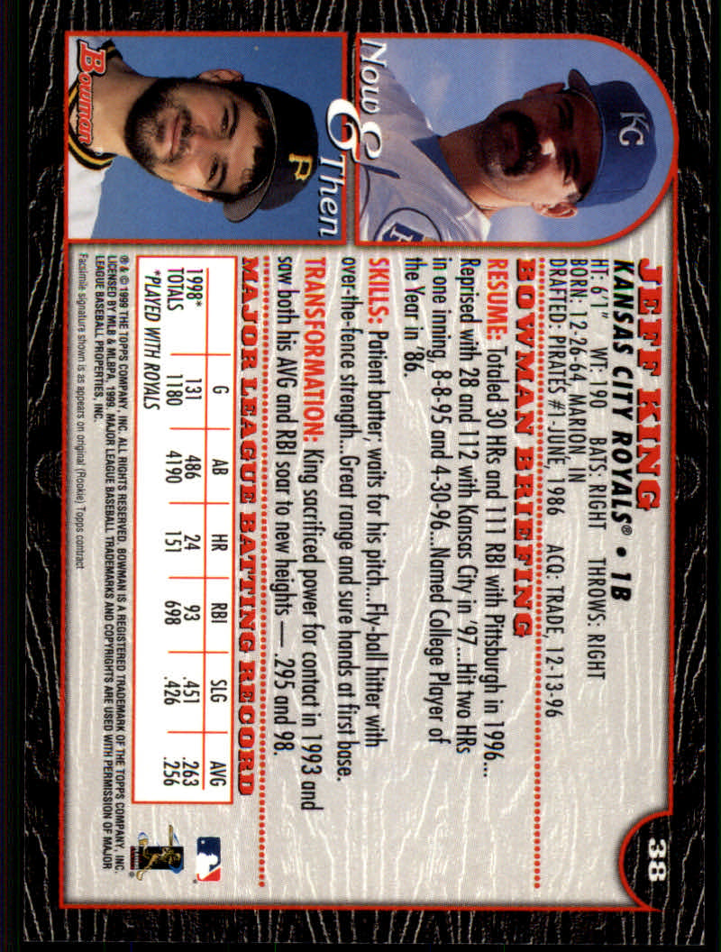 1999 Bowman Baseball "Main Set" Base Cards #1 to #220 - Picture 73 of 425