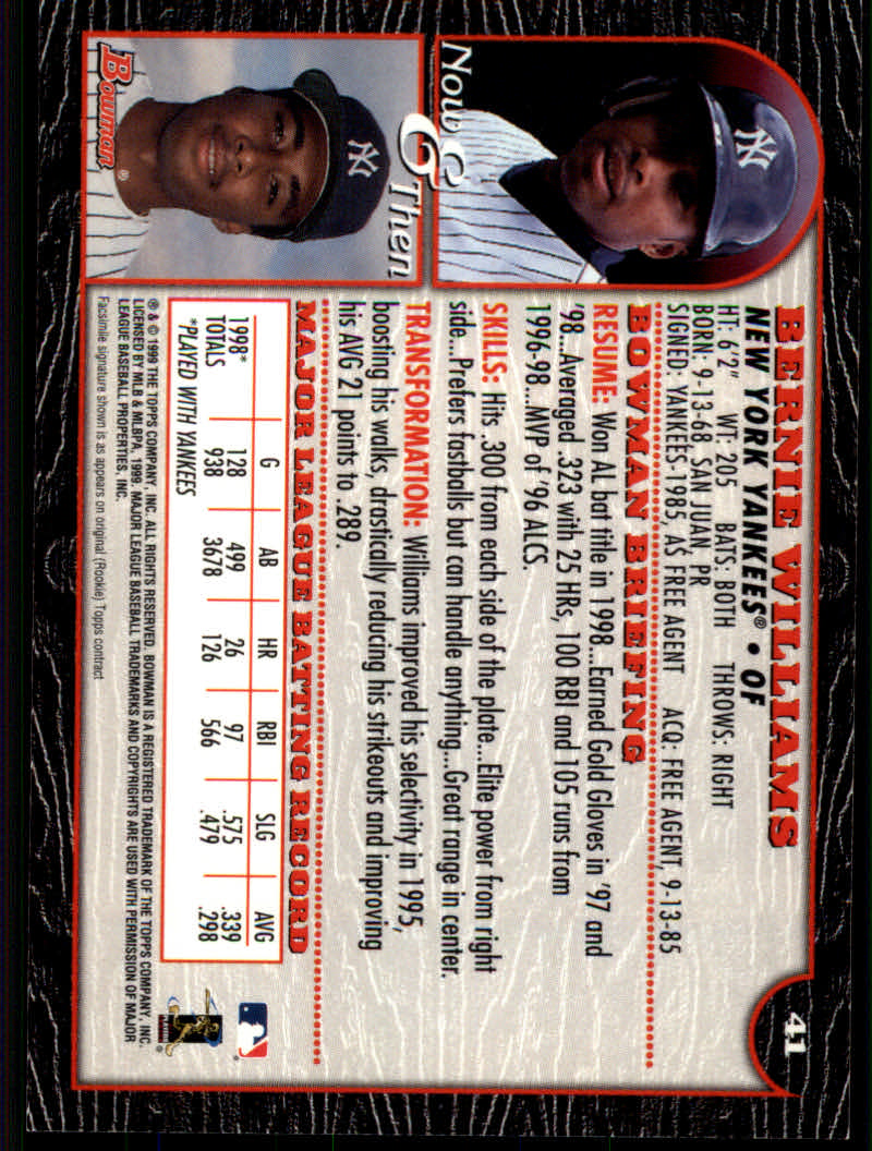1999 Bowman Baseball "Main Set" Base Cards #1 to #220 - Picture 79 of 425