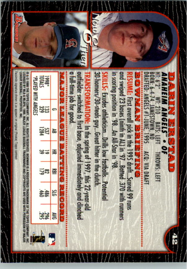 1999 Bowman Baseball Card Pick (Base) 1-253 - Bild 85 von 499