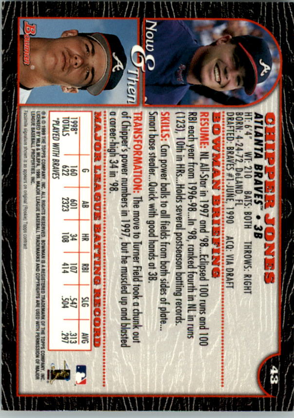 1999 Bowman Baseball Card Pick (Base) 1-253 - Bild 87 von 499