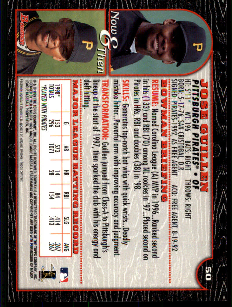 1999 Bowman Baseball "Main Set" Base Cards #1 to #220 - Picture 95 of 425