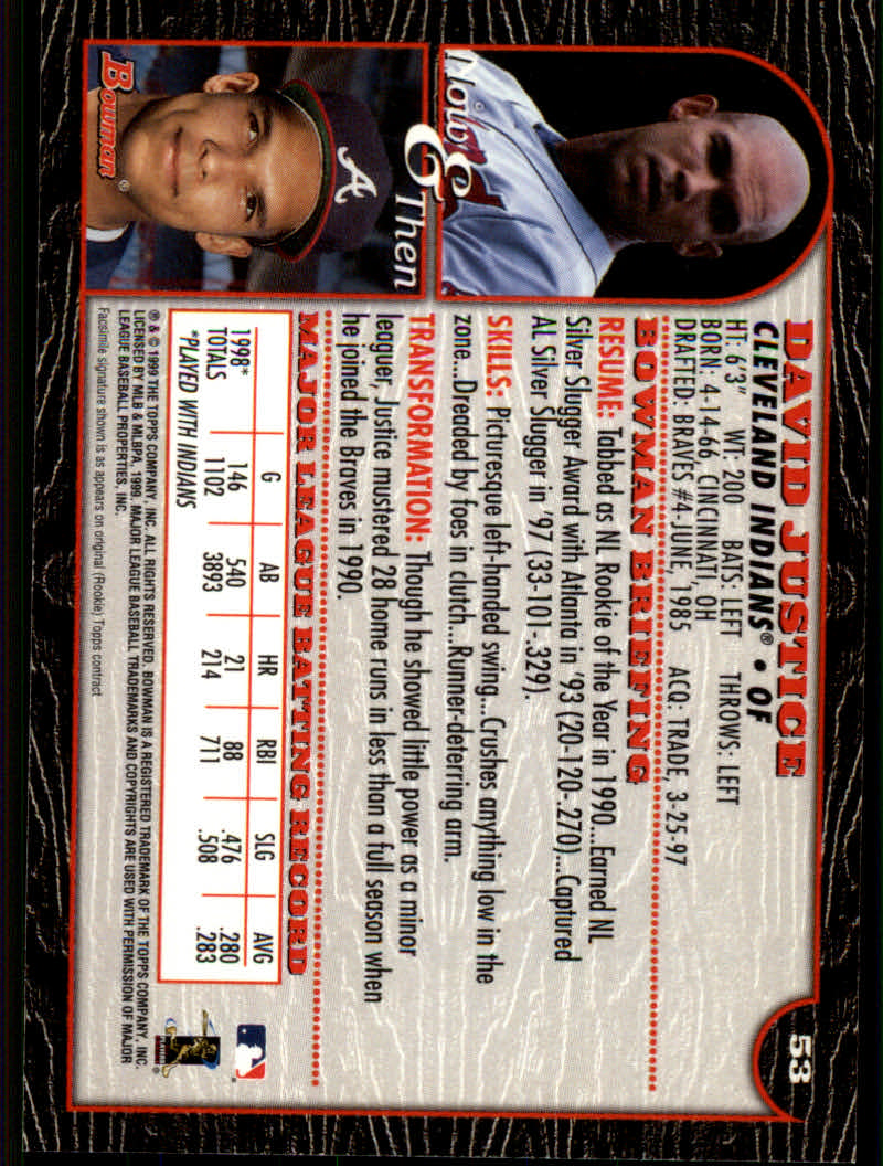 1999 Bowman Baseball "Main Set" Base Cards #1 to #220 - Picture 99 of 425
