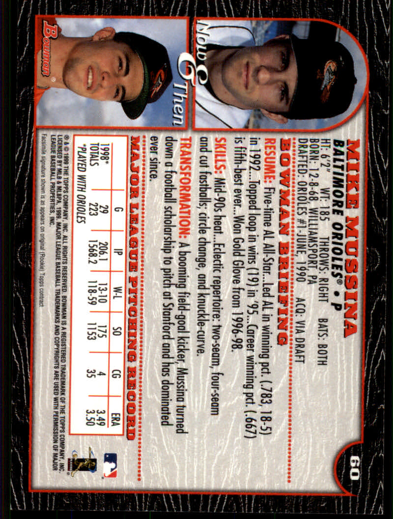 1999 Bowman Baseball "Main Set" Base Cards #1 to #220 - Picture 113 of 425