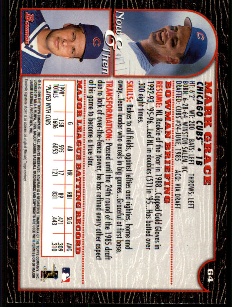 1999 Bowman Baseball "Main Set" Base Cards #1 to #220 - Picture 121 of 425