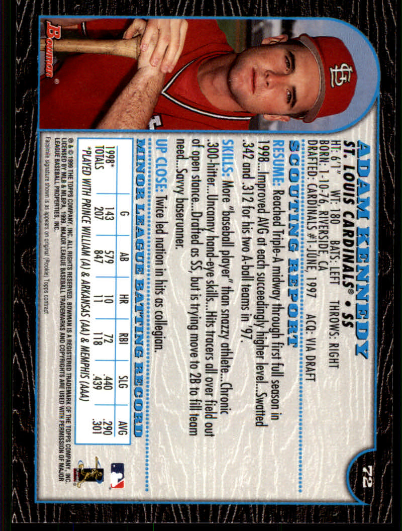 1999 Bowman Baseball "Main Set" Base Cards #1 to #220 - Picture 137 of 425