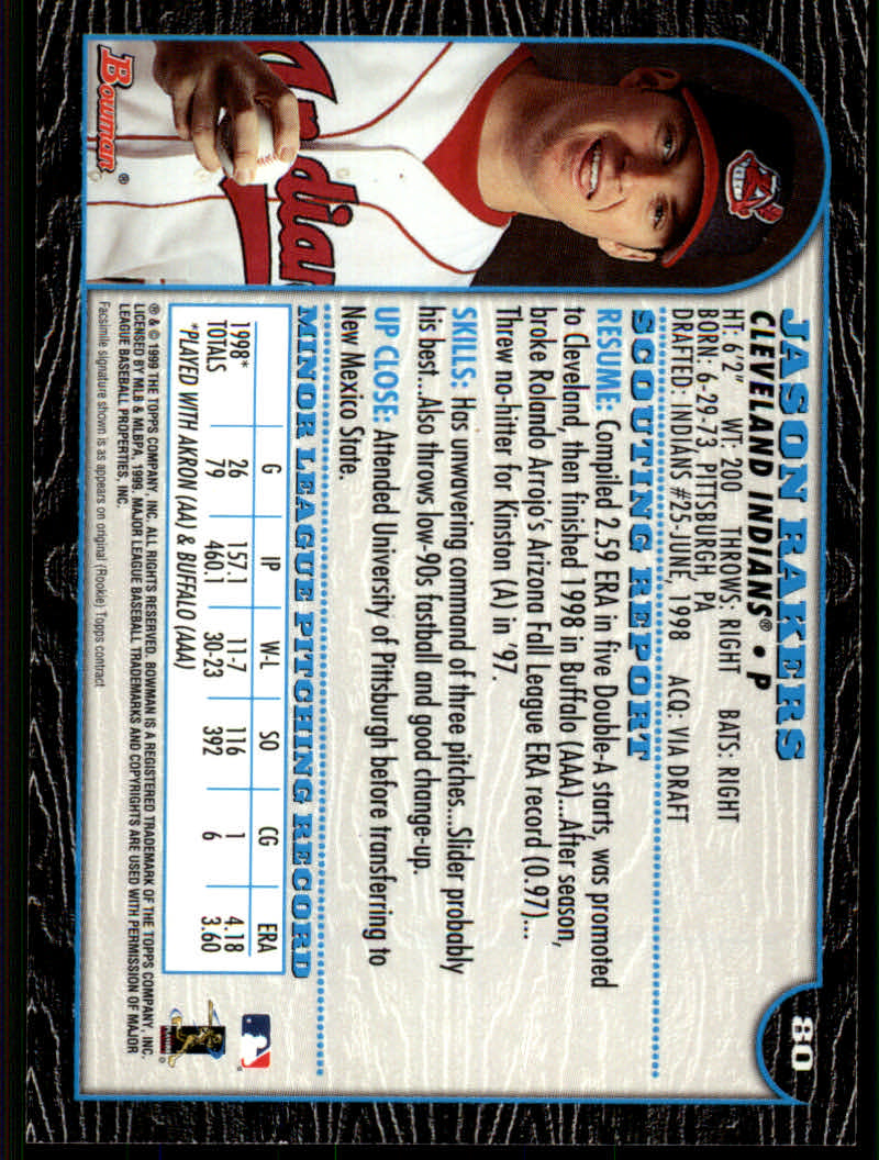 1999 Bowman Baseball "Main Set" Base Cards #1 to #220 - Picture 153 of 425