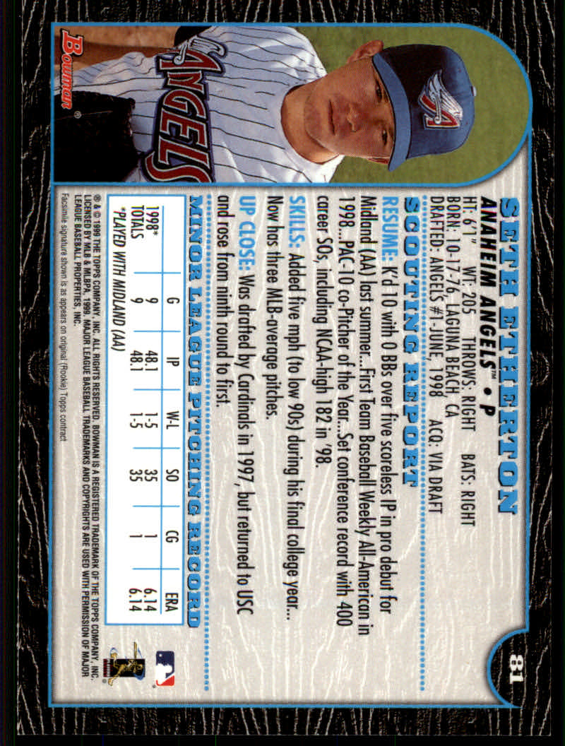1999 Bowman Baseball "Main Set" Base Cards #1 to #220 - Picture 155 of 425
