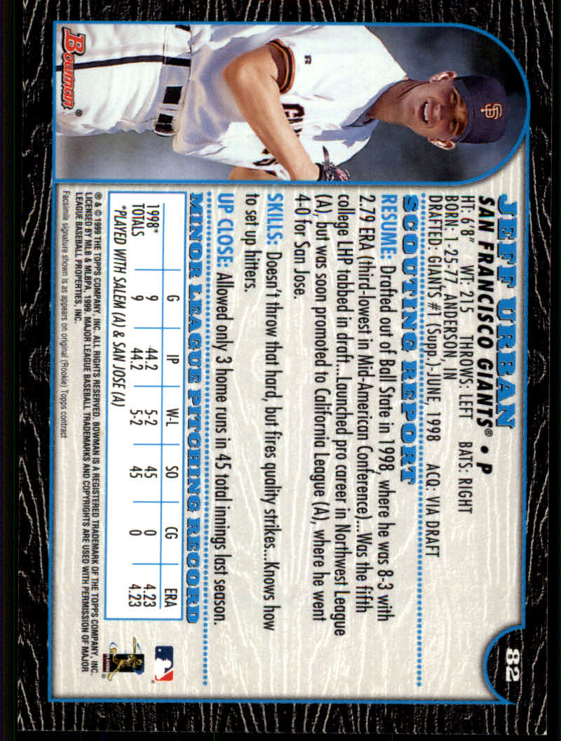 1999 Bowman Baseball "Main Set" Base Cards #1 to #220 - Picture 157 of 425