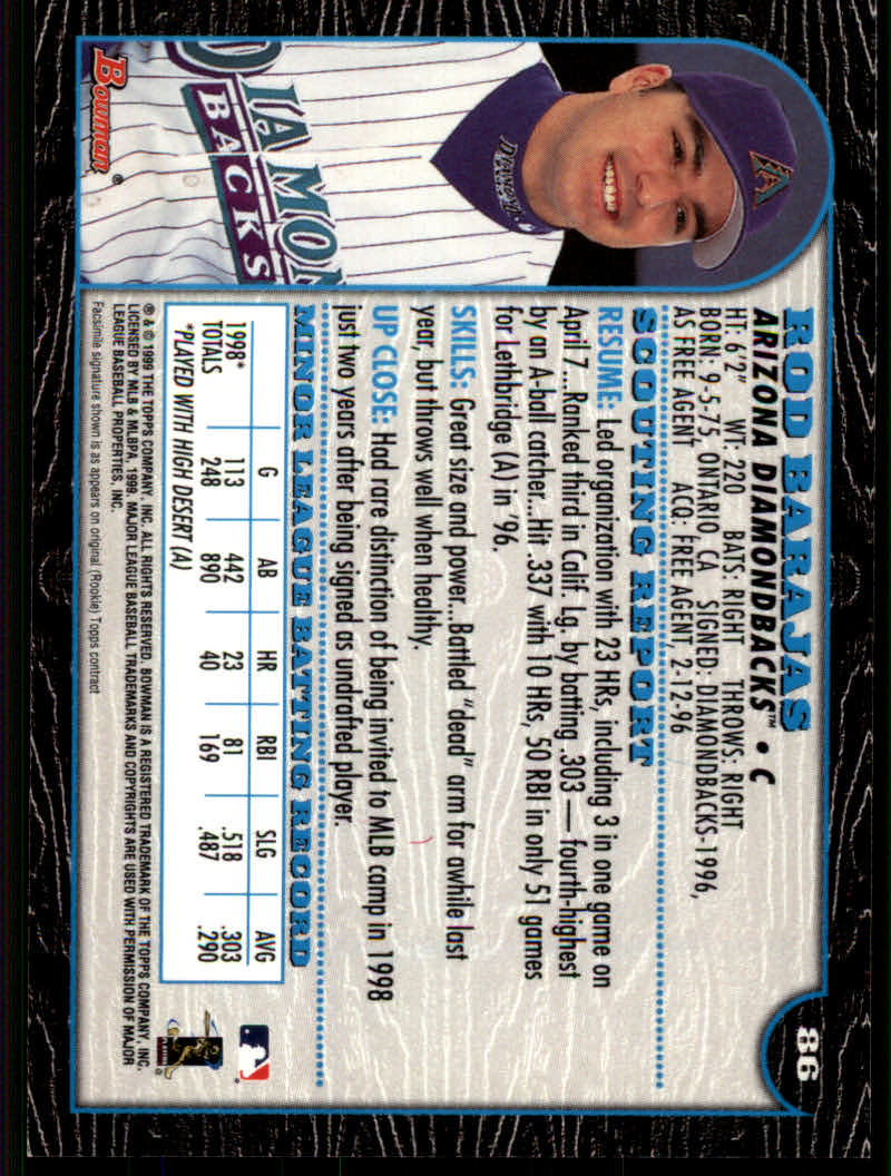 1999 Bowman Baseball "Main Set" Base Cards #1 to #220 - Picture 165 of 425