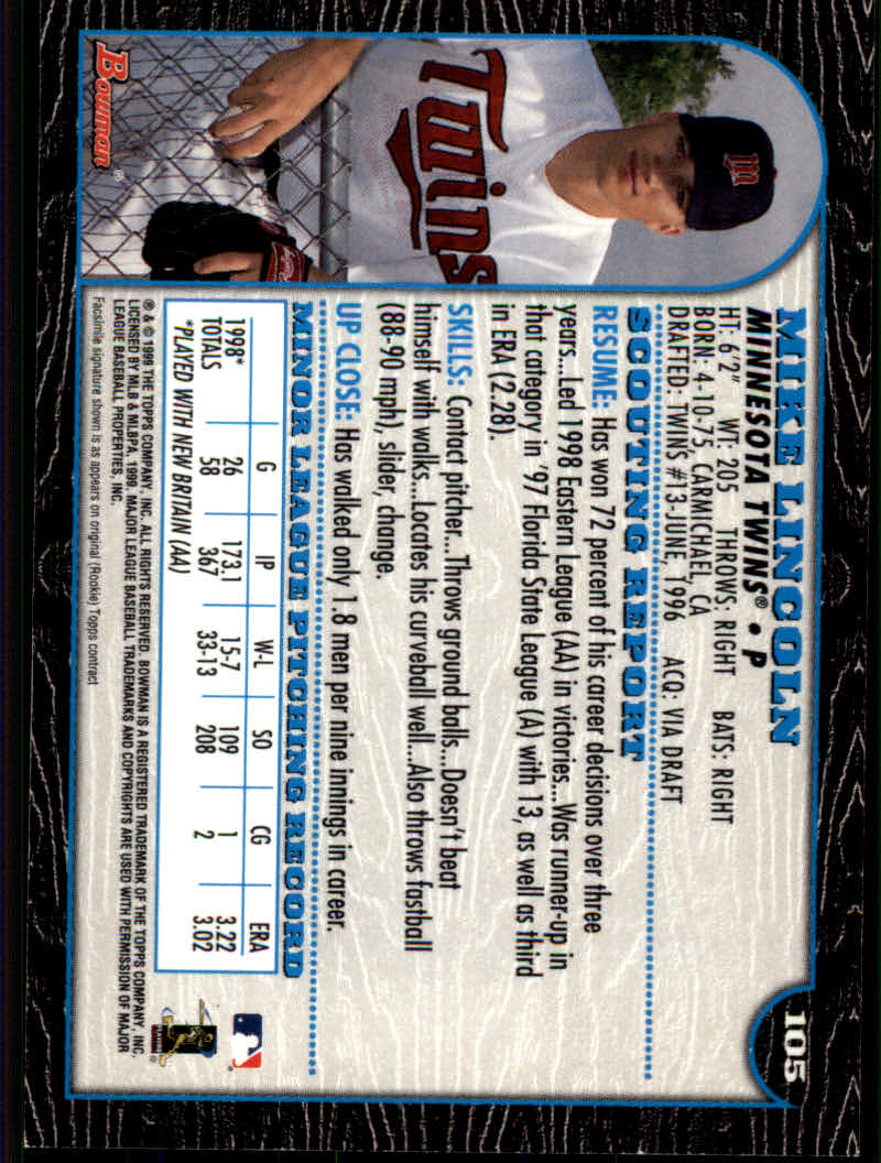 1999 Bowman Baseball "Main Set" Base Cards #1 to #220 - Picture 201 of 425