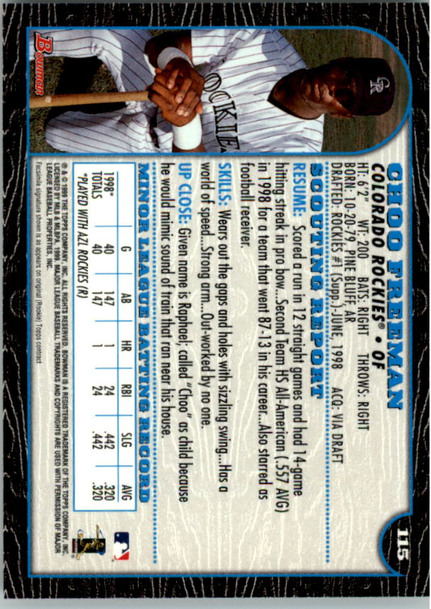 1999 Bowman Baseball Card Pick (Base) 1-253 - Bild 231 von 499