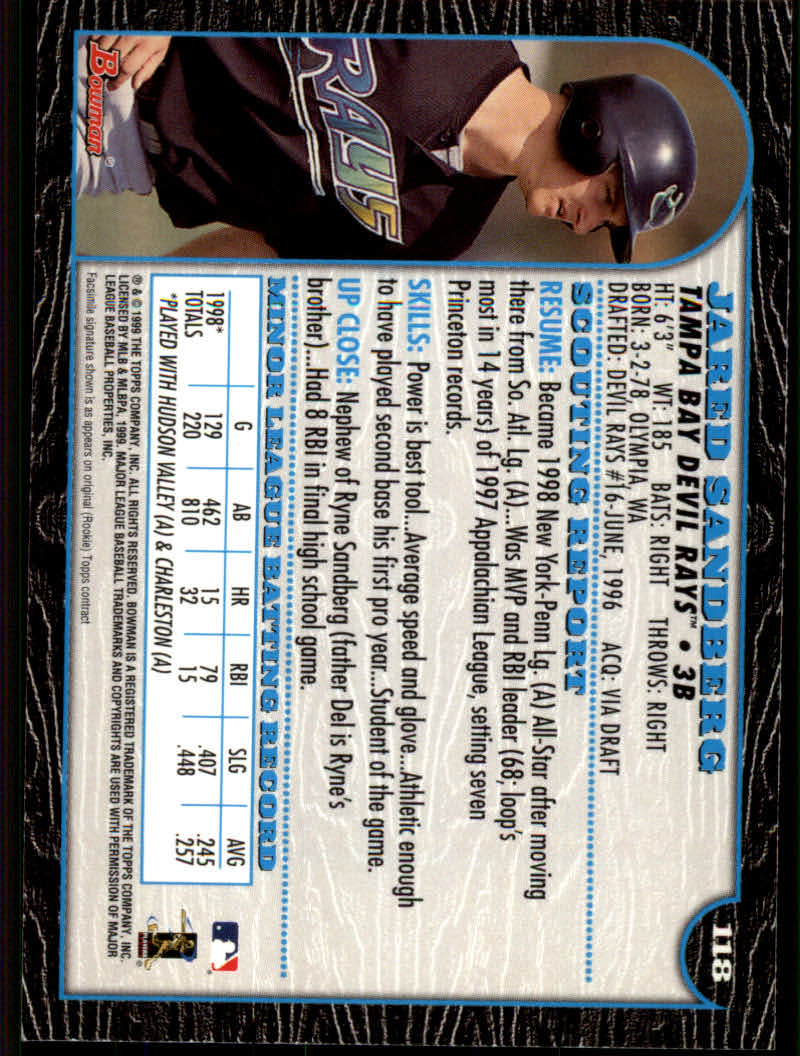 1999 Bowman Baseball "Main Set" Base Cards #1 to #220 - Picture 225 of 425