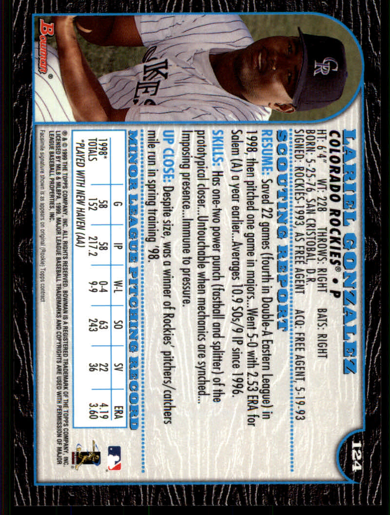 1999 Bowman Baseball "Main Set" Base Cards #1 to #220 - Picture 237 of 425
