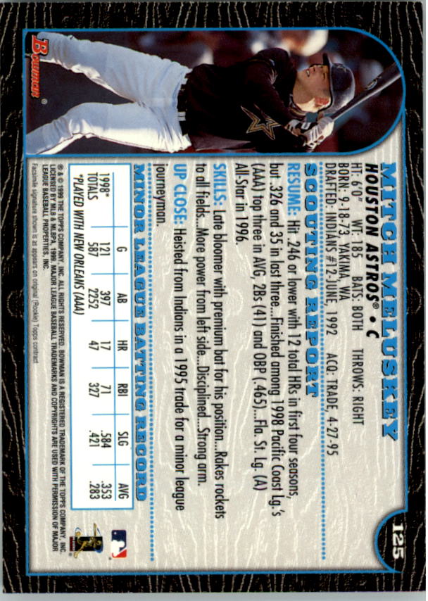 1999 Bowman Baseball Card Pick (Base) 1-253 - Bild 251 von 499