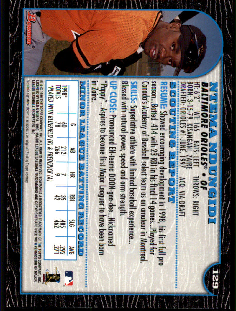1999 Bowman Baseball "Main Set" Base Cards #1 to #220 - Picture 247 of 425