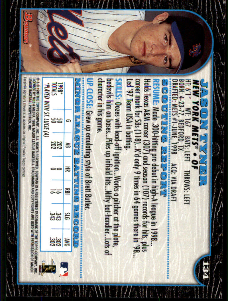 1999 Bowman Baseball "Main Set" Base Cards #1 to #220 - Picture 255 of 425