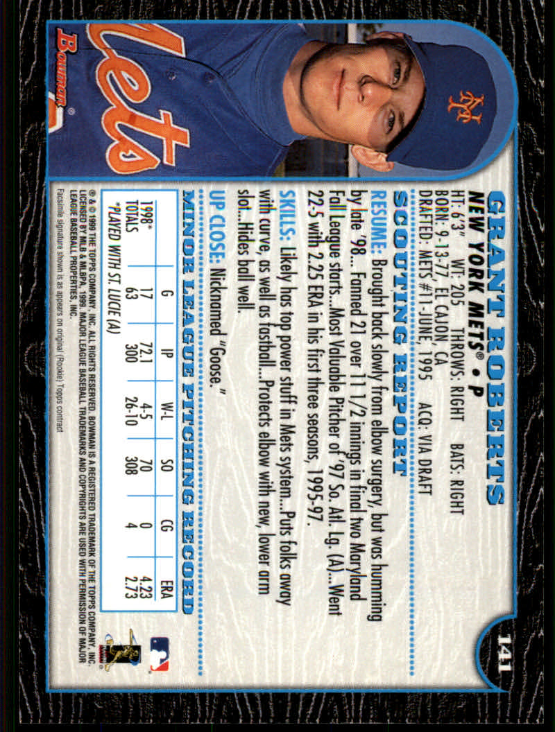 1999 Bowman Baseball "Main Set" Base Cards #1 to #220 - Picture 269 of 425
