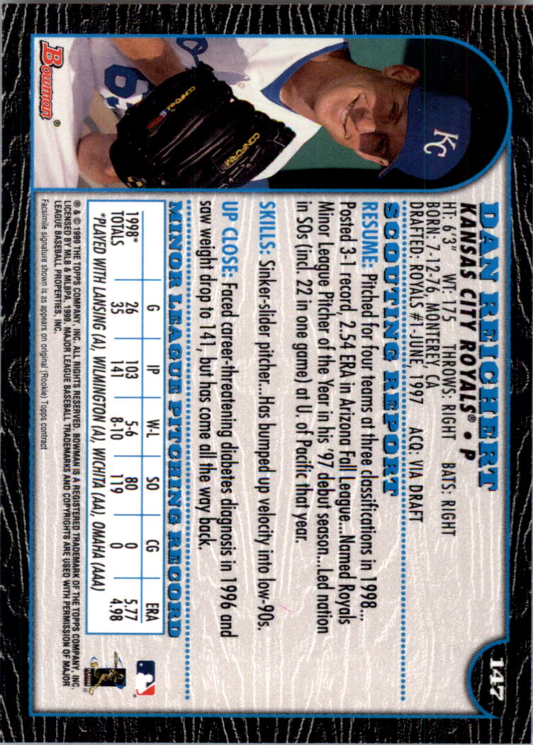 1999 Bowman Baseball Card Pick (Base) 1-253 - Bild 295 von 499
