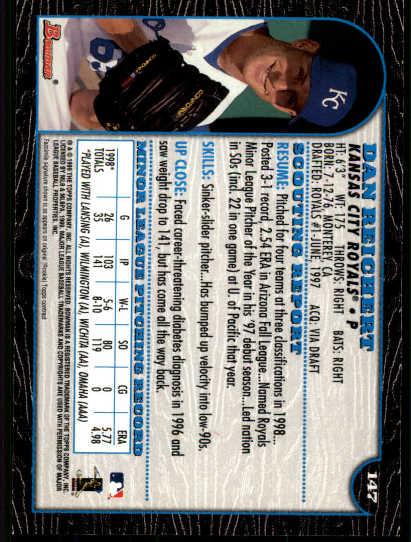 1999 Bowman Baseball "Main Set" Base Cards #1 to #220 - Picture 281 of 425